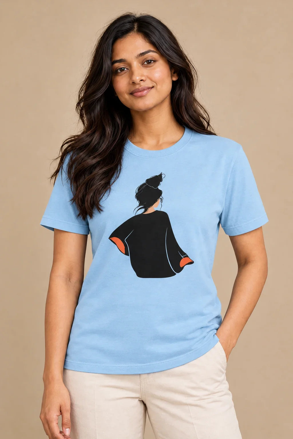 Everyday Muse artwork on a women's Regular Tee